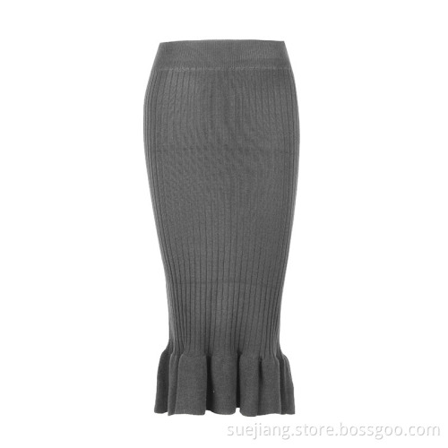 Women Loose Casual Skirt Fishtail Half-length Skirt